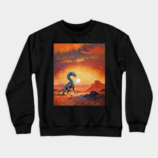 Chromed Dragon Of The Desert Mountains Crewneck Sweatshirt